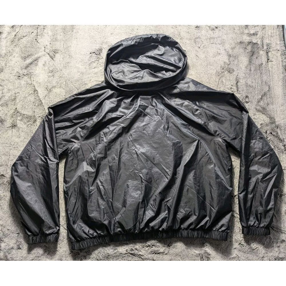 Under Armour Full Zip Sport Style Hooded Windbreaker Women's Size XL Black - Picture 11 of 13